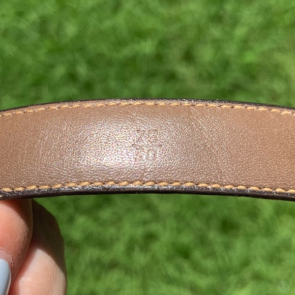 Vintage French Horn Buckle Leather Belt - Picture 14 of 16